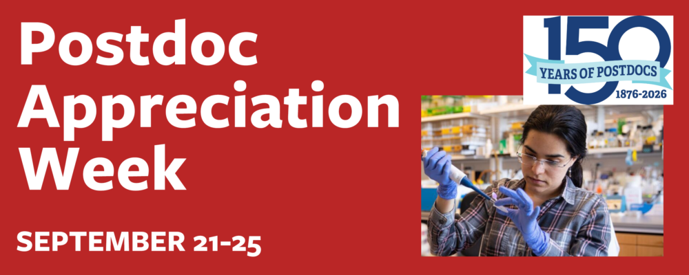 Postdoc Appreciation Week, Sept. 21-25